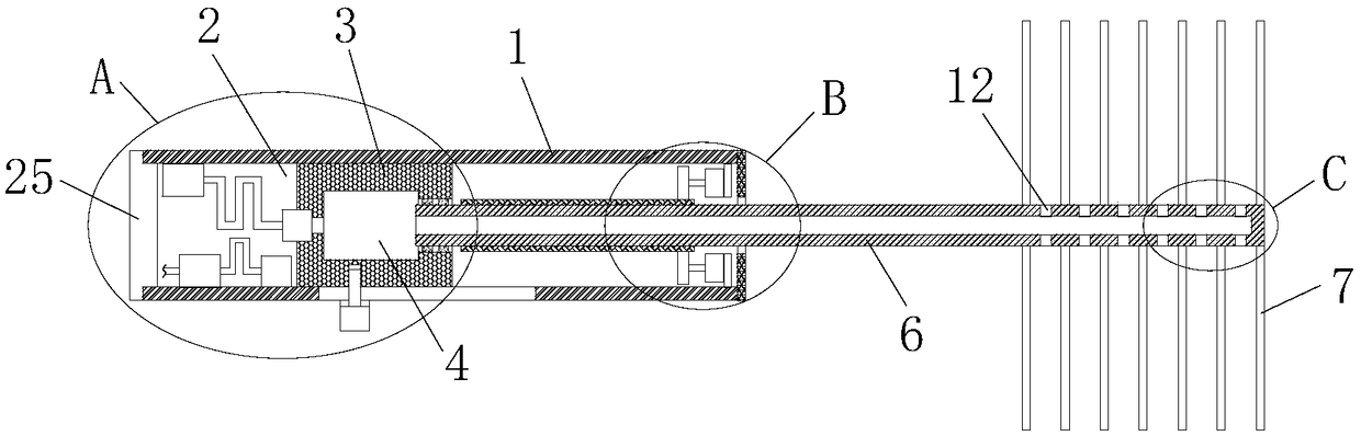 Oil pollution clearing device for mechanical equipment