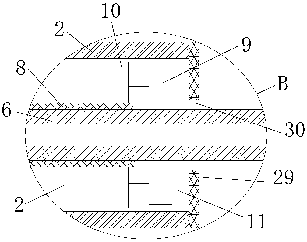 Oil pollution clearing device for mechanical equipment