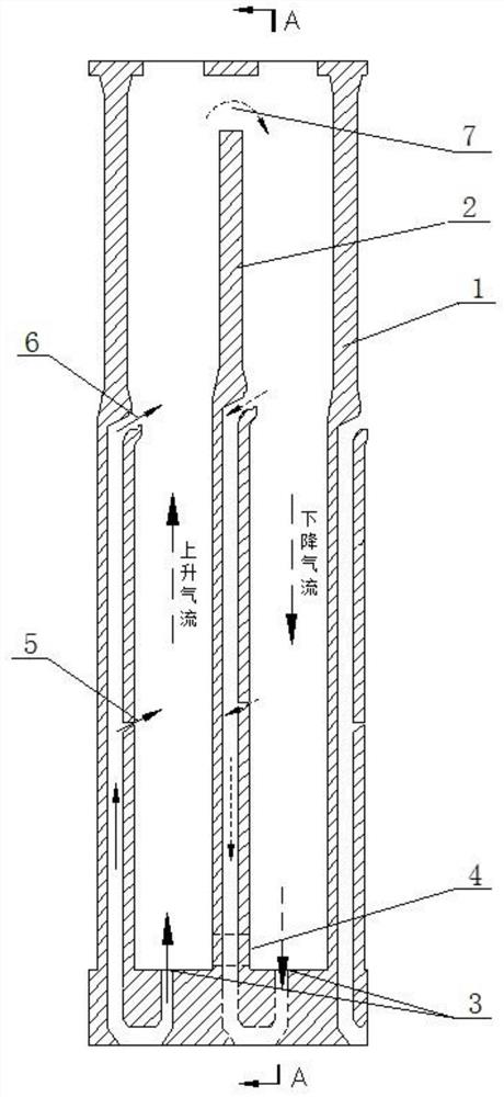 Segmented heating and segmented exhaust gas circulation coke oven vertical flue structure