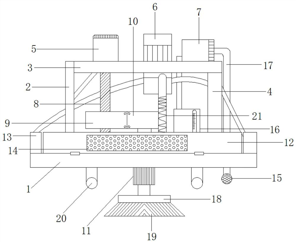 Road pit cleaning device