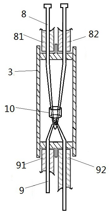 Left-right linkage brake cable