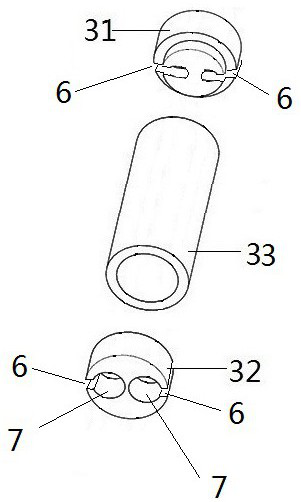 Left-right linkage brake cable