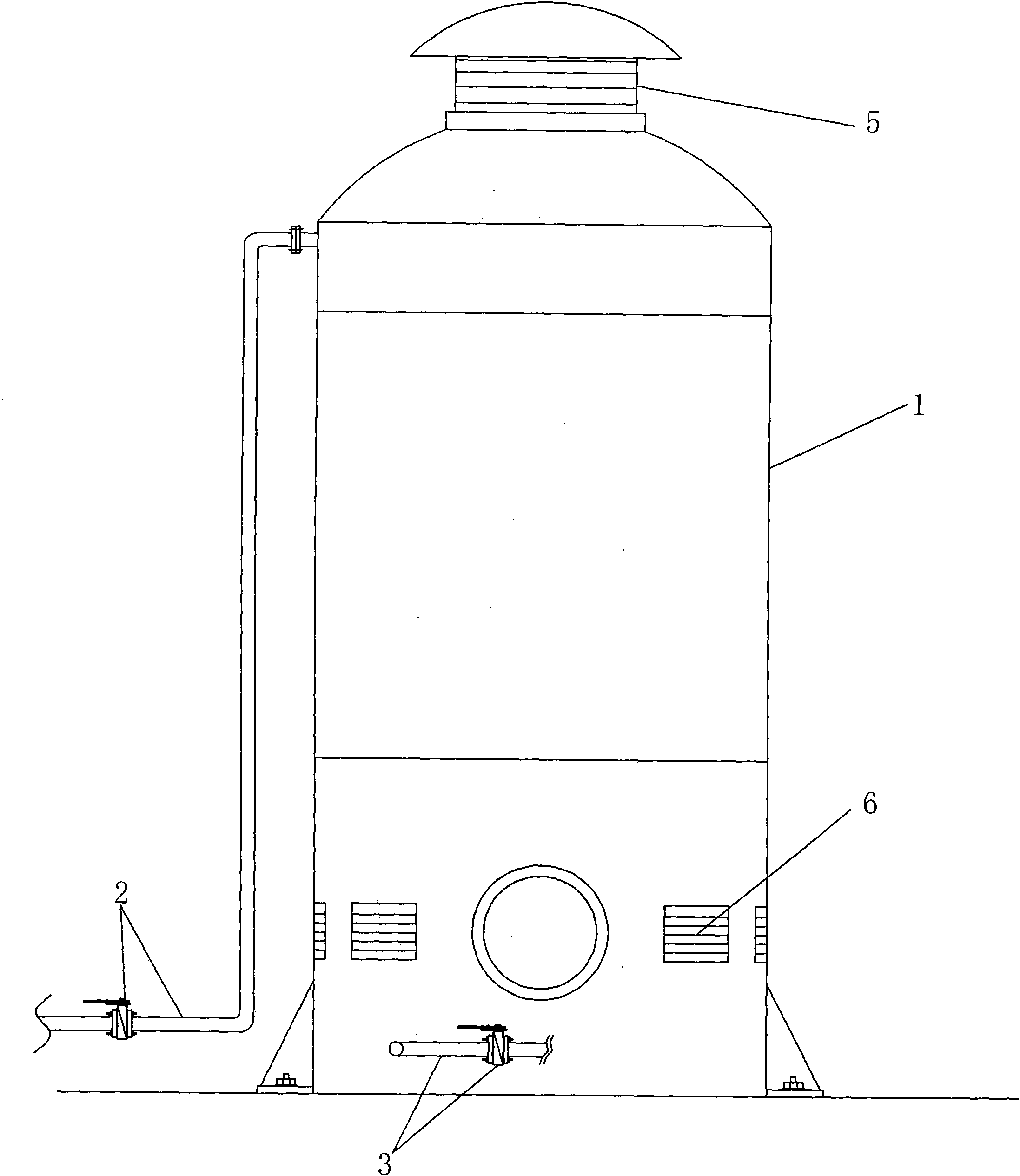 Unpowered biological filtration tower