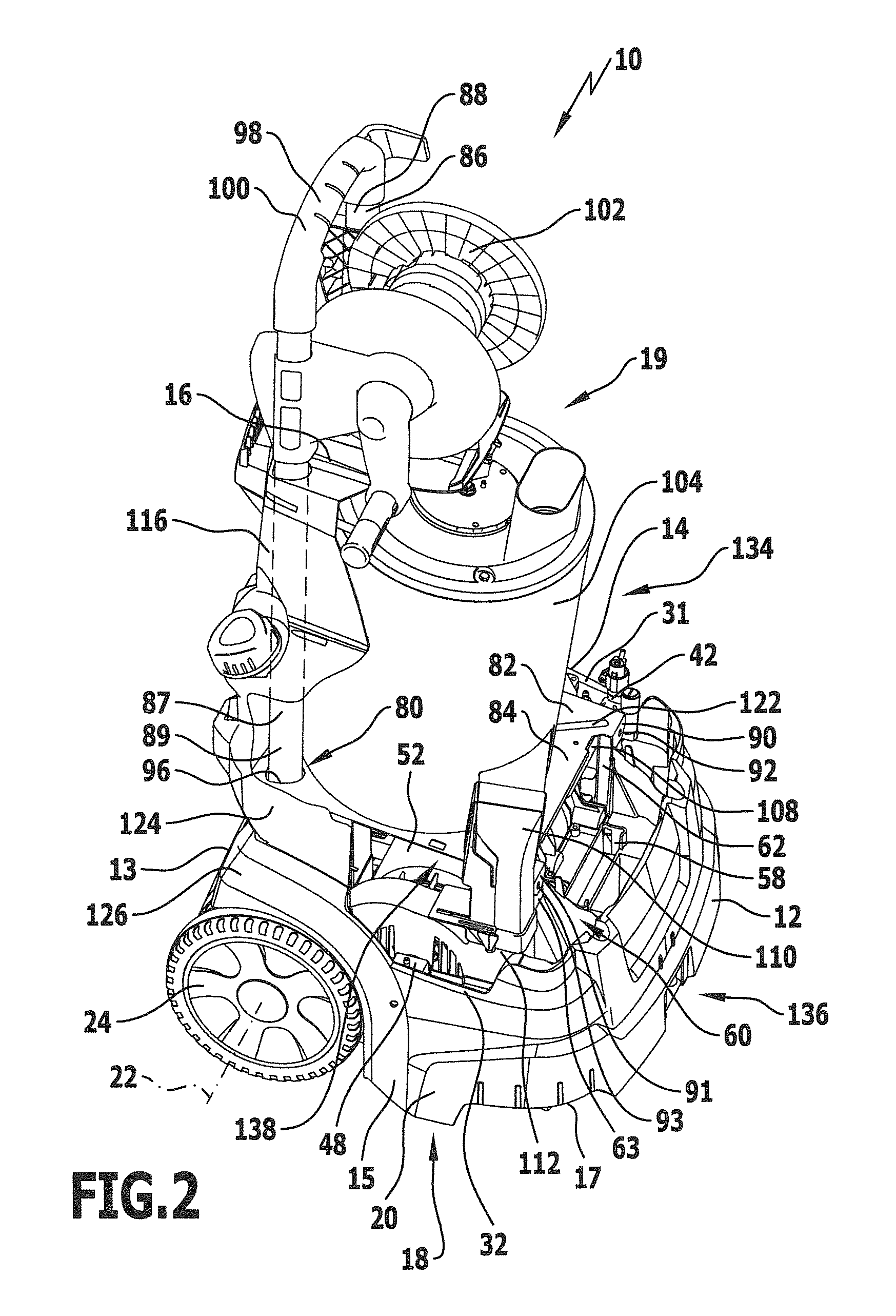 High-pressure cleaning appliance