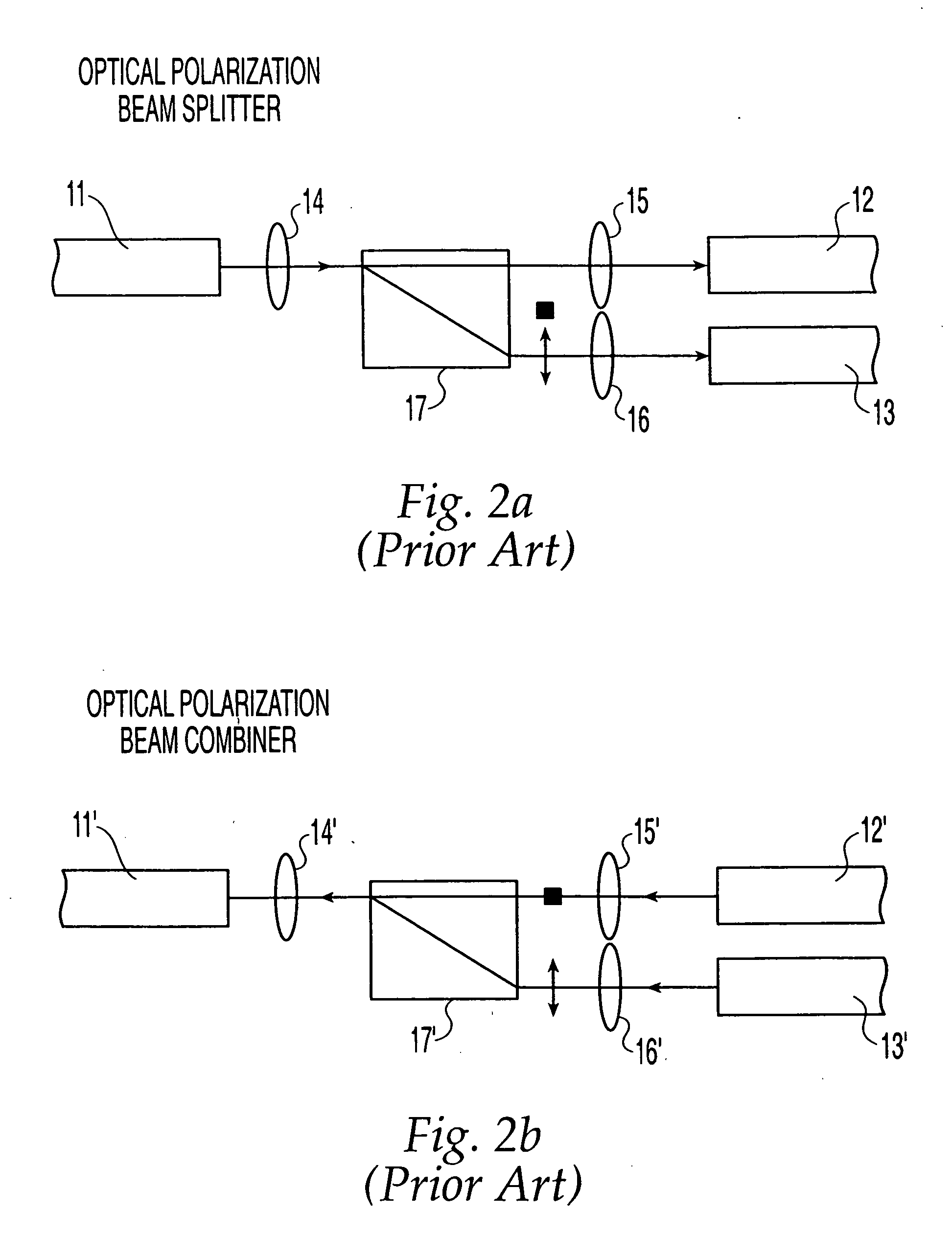 Optical polarization beam combiner/splitter