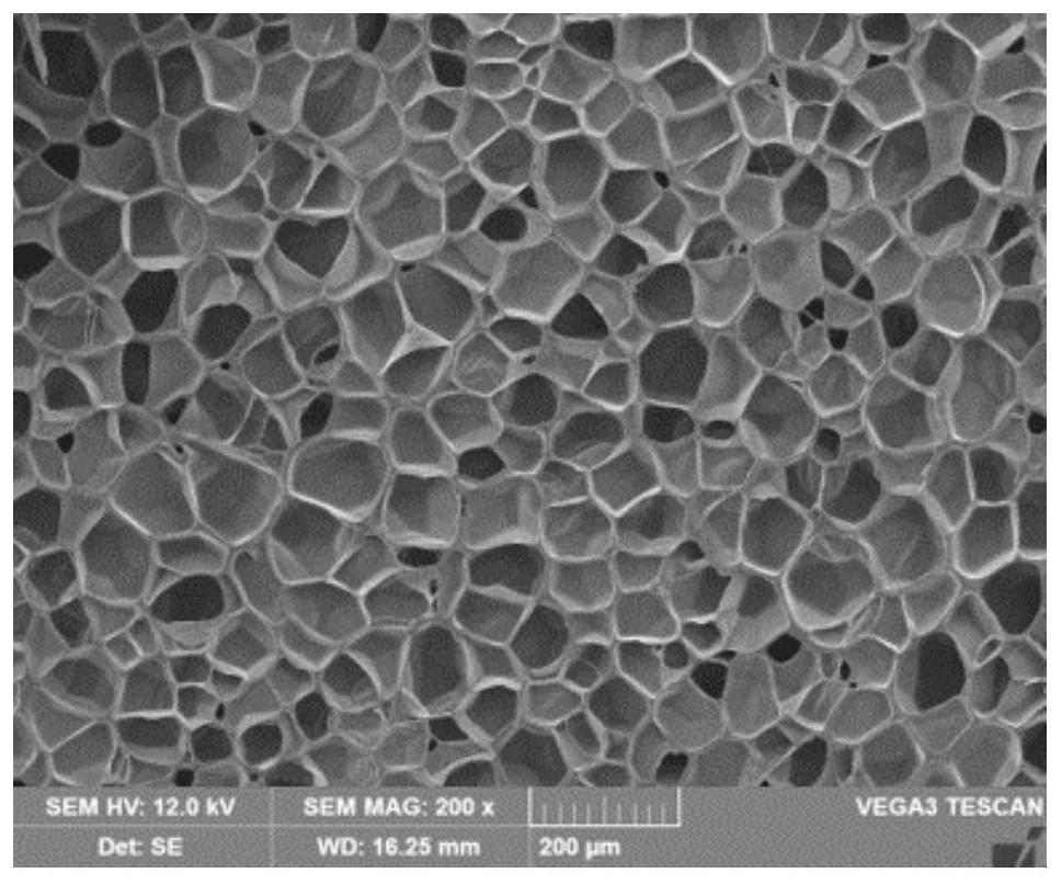 Preparation method of light flexible isolation type elastomer composite microporous strain sensing material