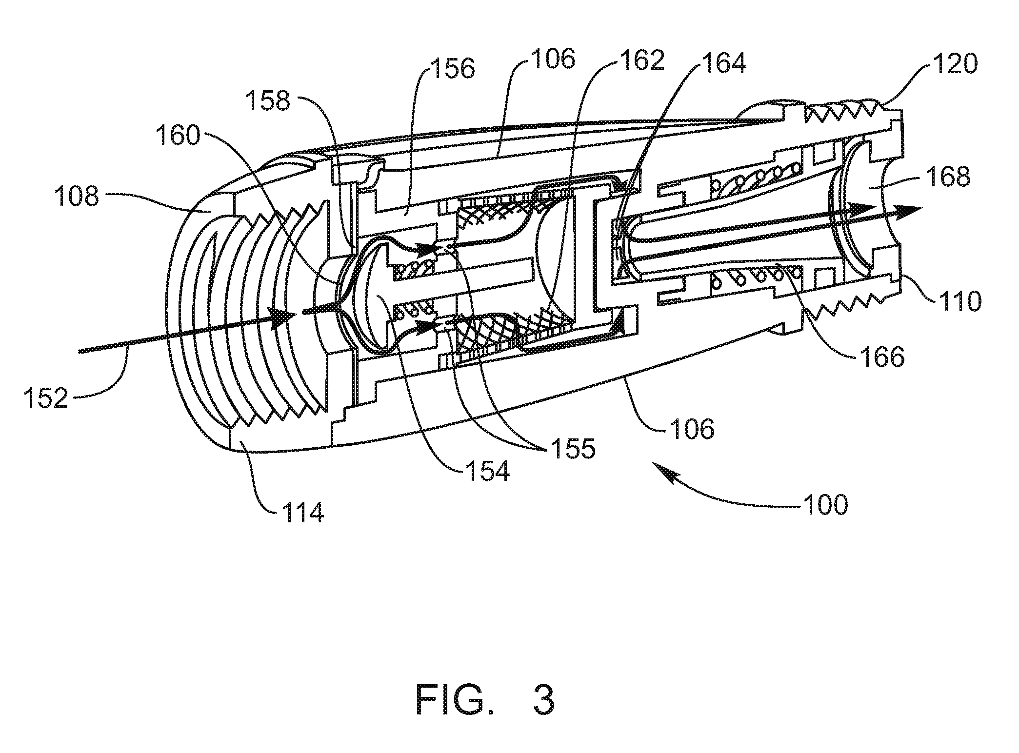 In-line filter/flow regulator/Anti-siphon device