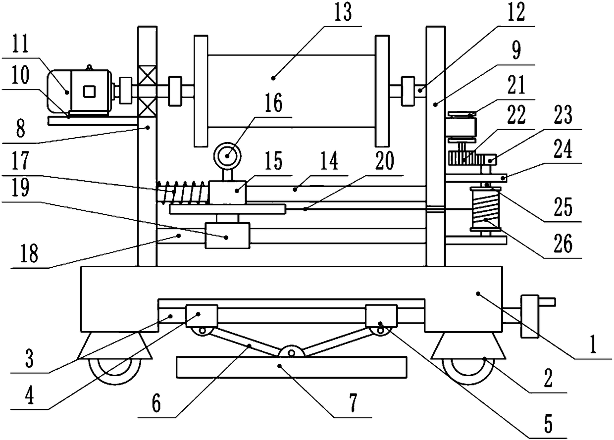 Residual power cord winding device for gear matching type stator assembly production