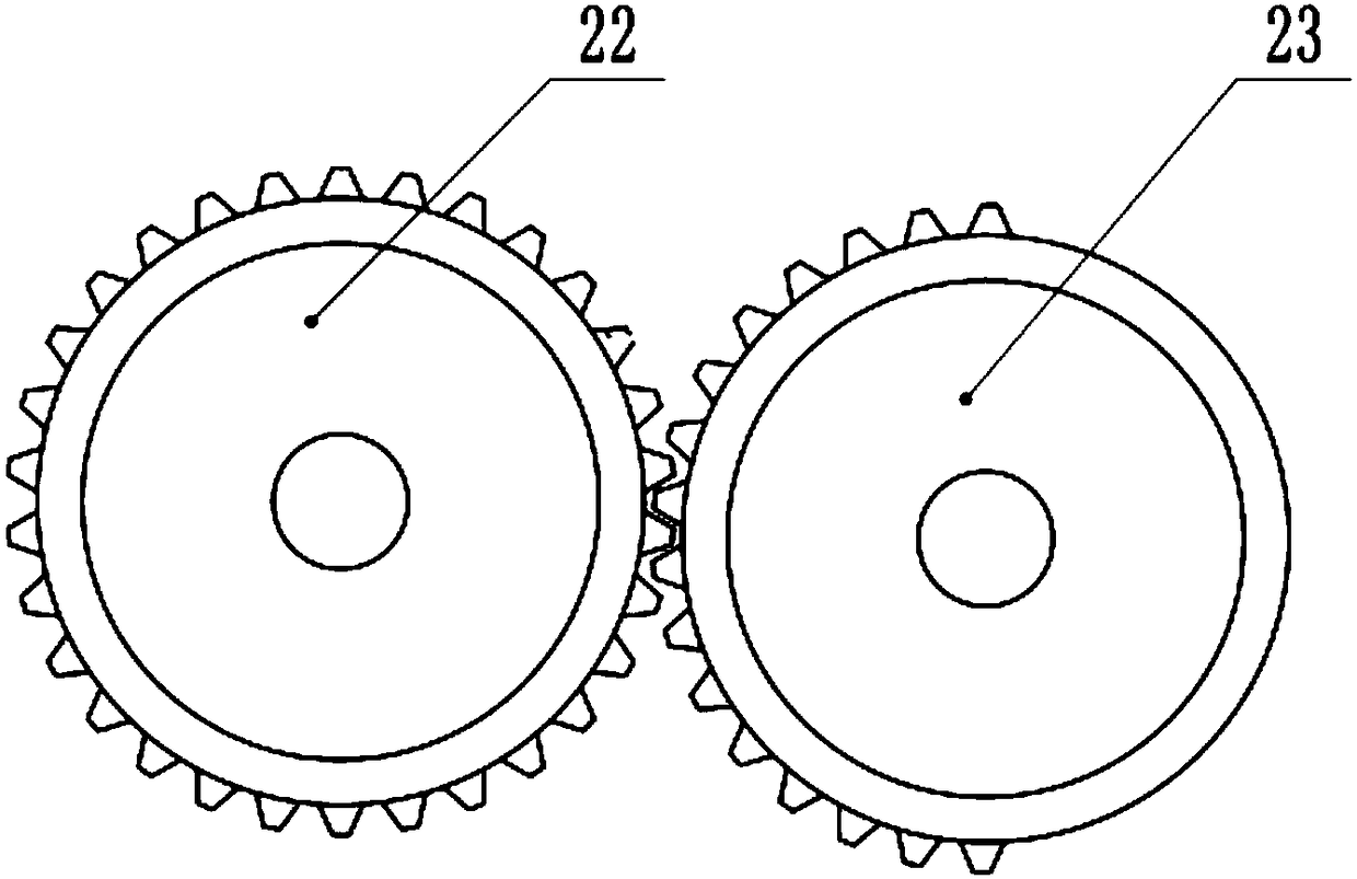 Residual power cord winding device for gear matching type stator assembly production