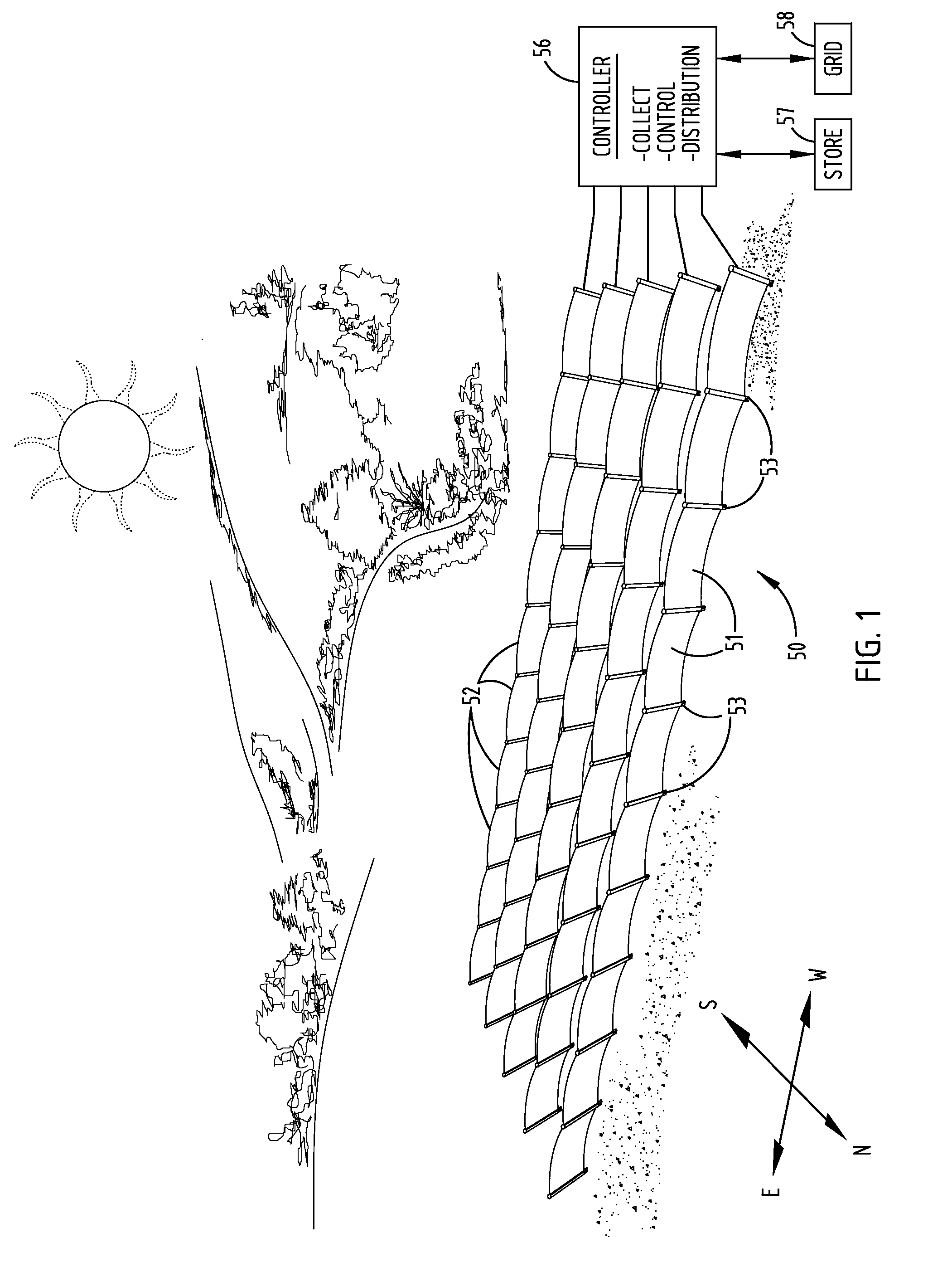 Solar panel system with monocoque supporting structure