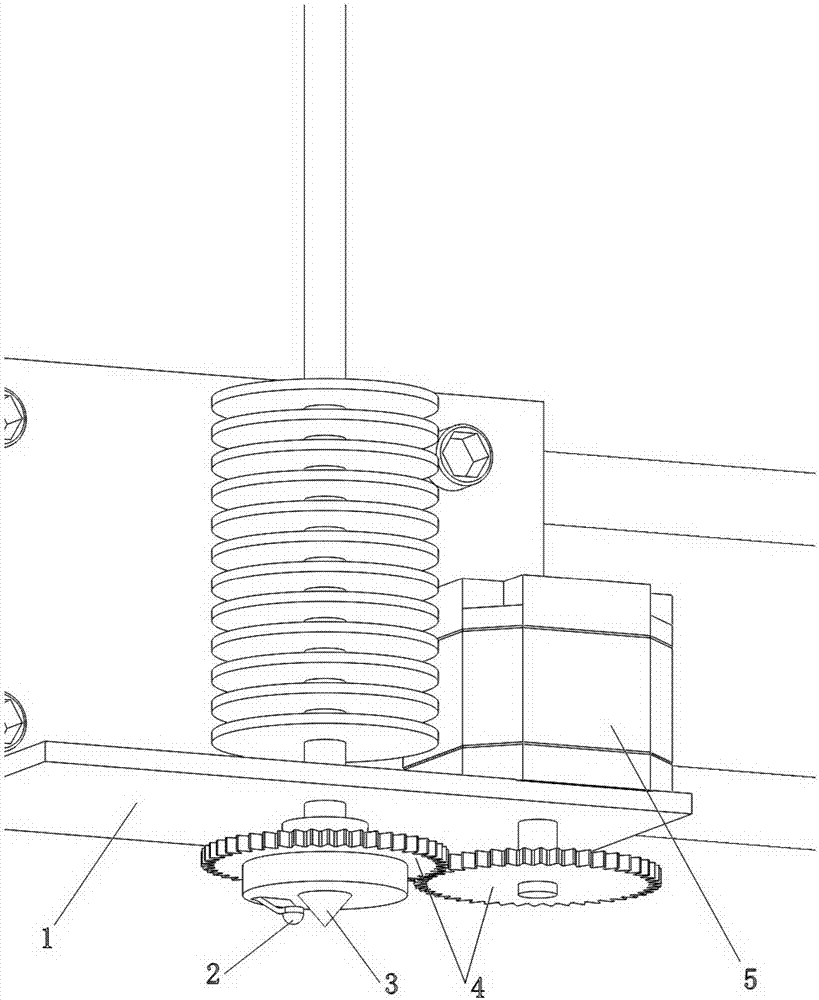 Mechanical preheating type 3D printing head