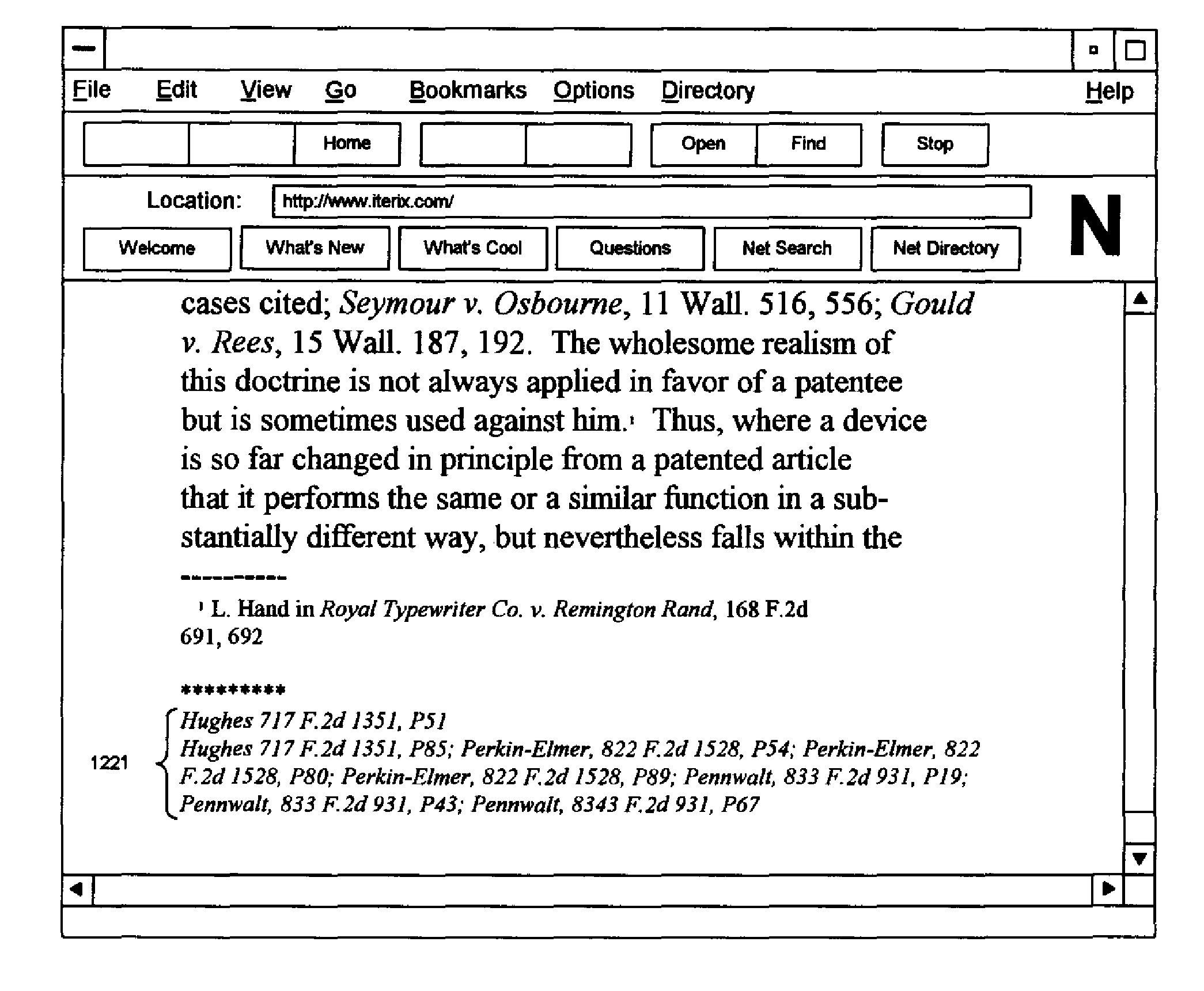 Efficiently displaying information about the interrelationships between documents