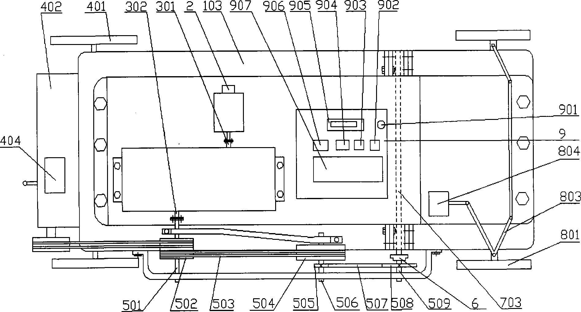 Remote control electric plowing machine for greenhouse