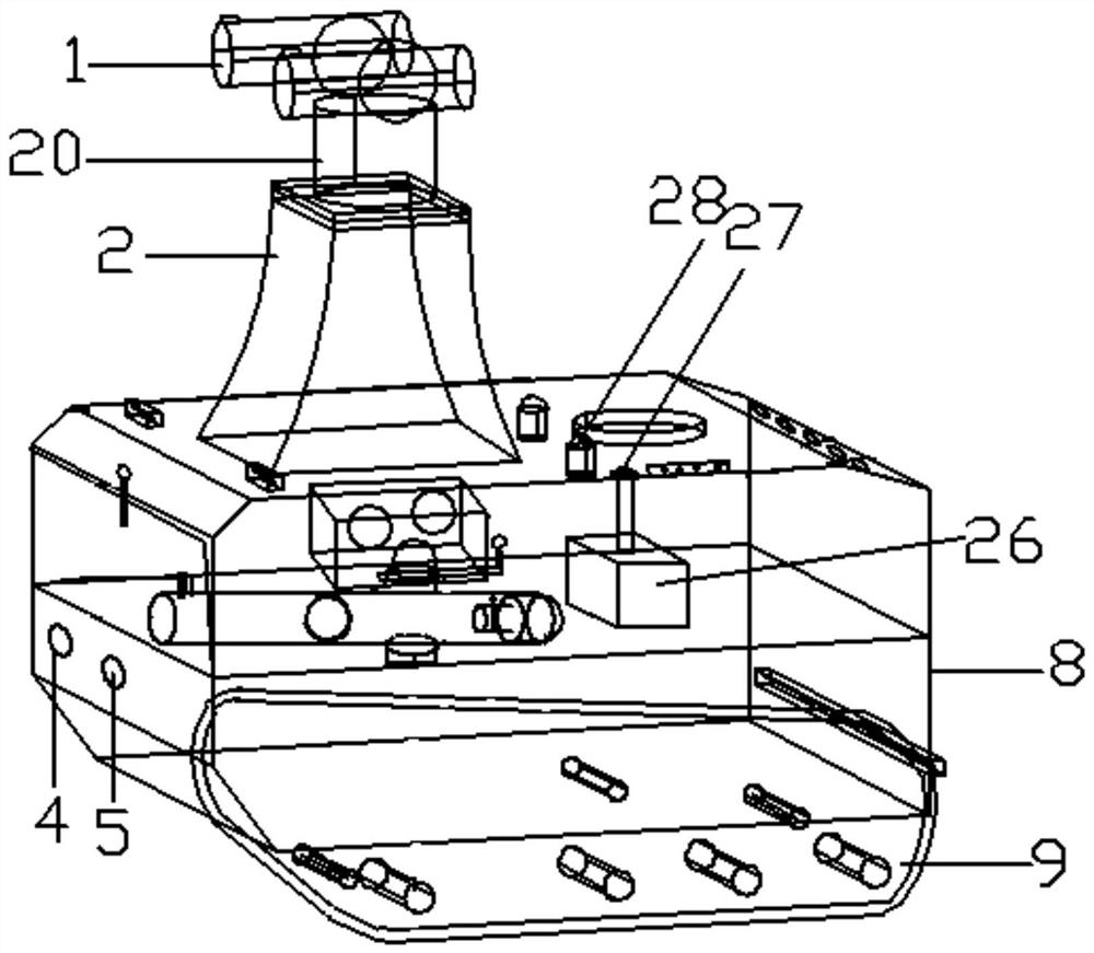 Fire-extinguishing robot air quality monitoring system