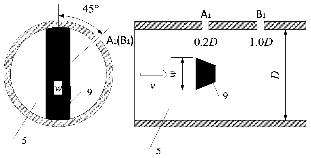 Vortex street cross-correlation flowmeter based on micro transient pressure sensors