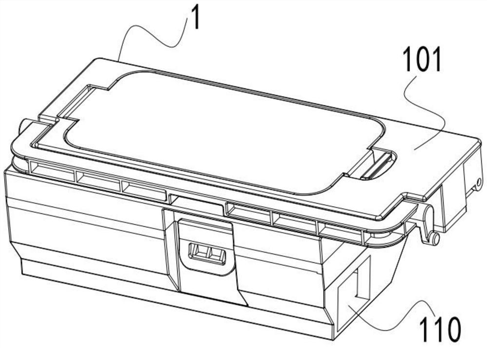 Dust box and cleaning robot system thereof