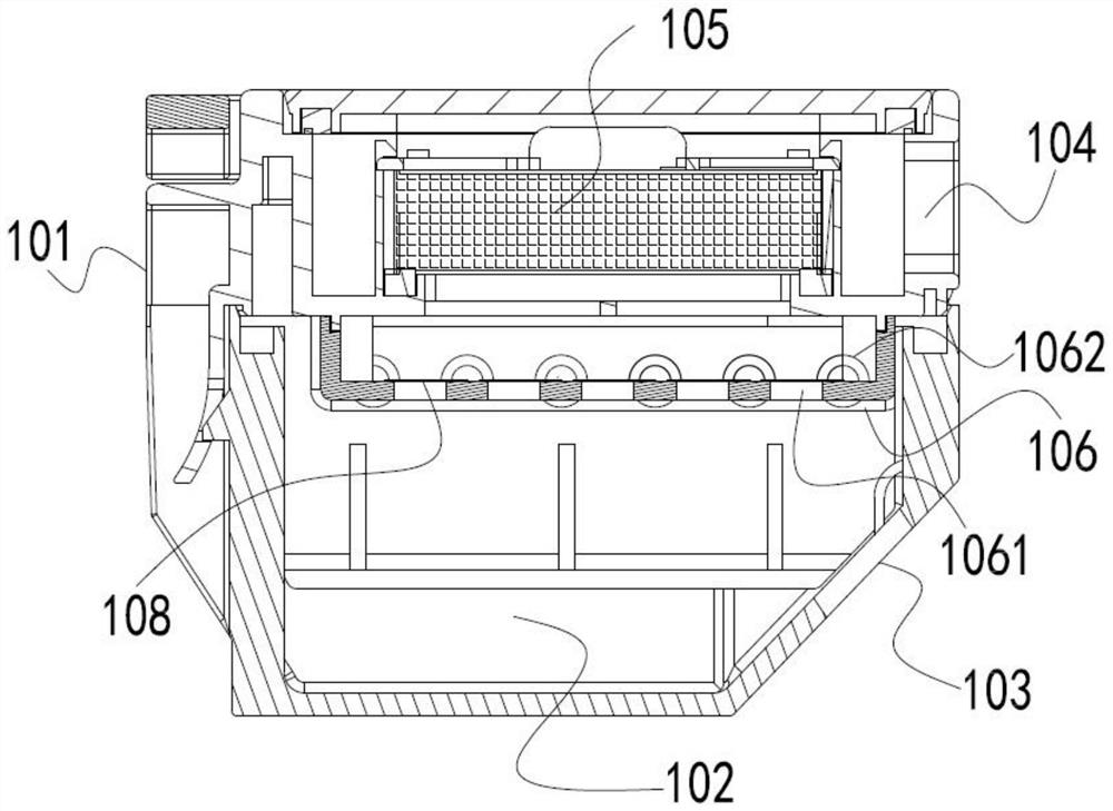 Dust box and cleaning robot system thereof