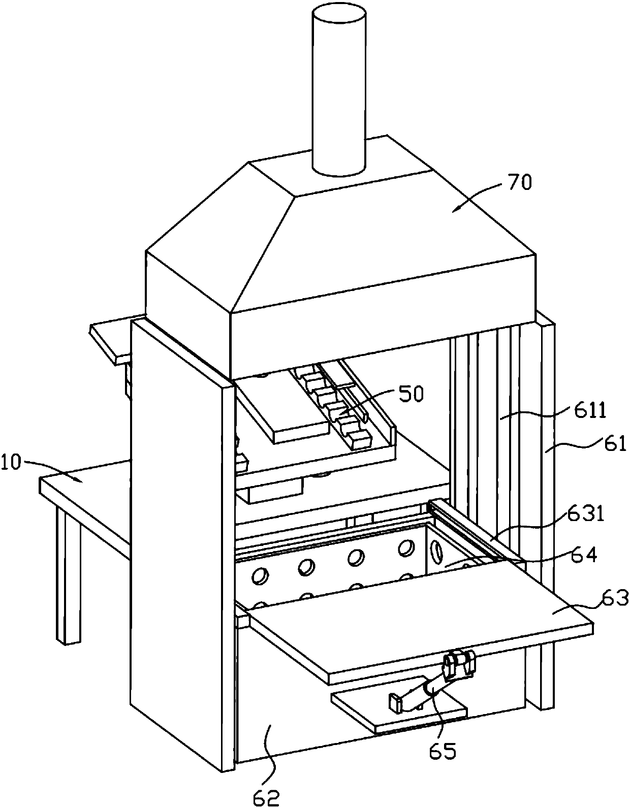 Soaking type peeling device