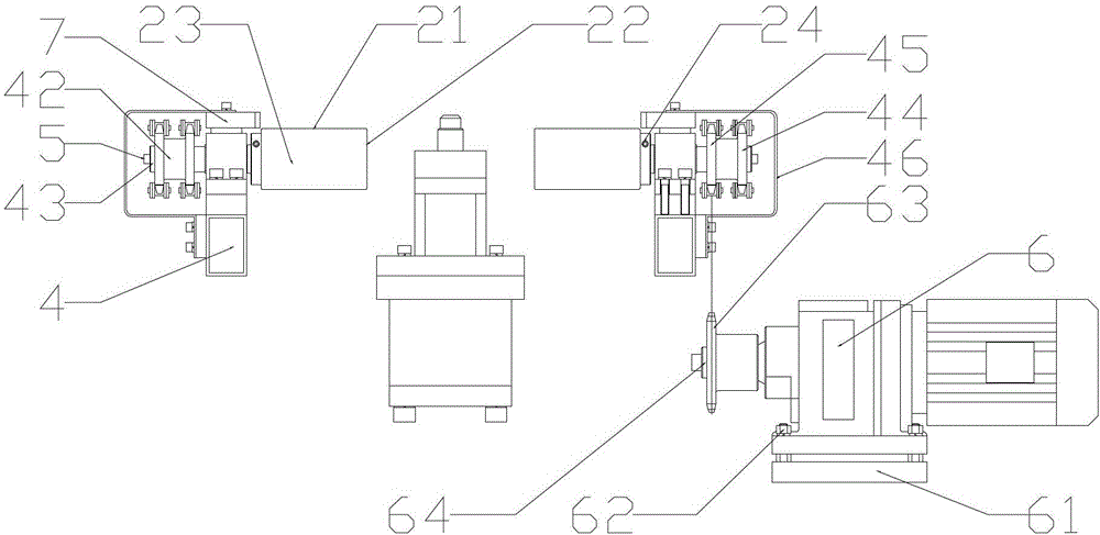 An automatic feeding and discharging roller conveyor