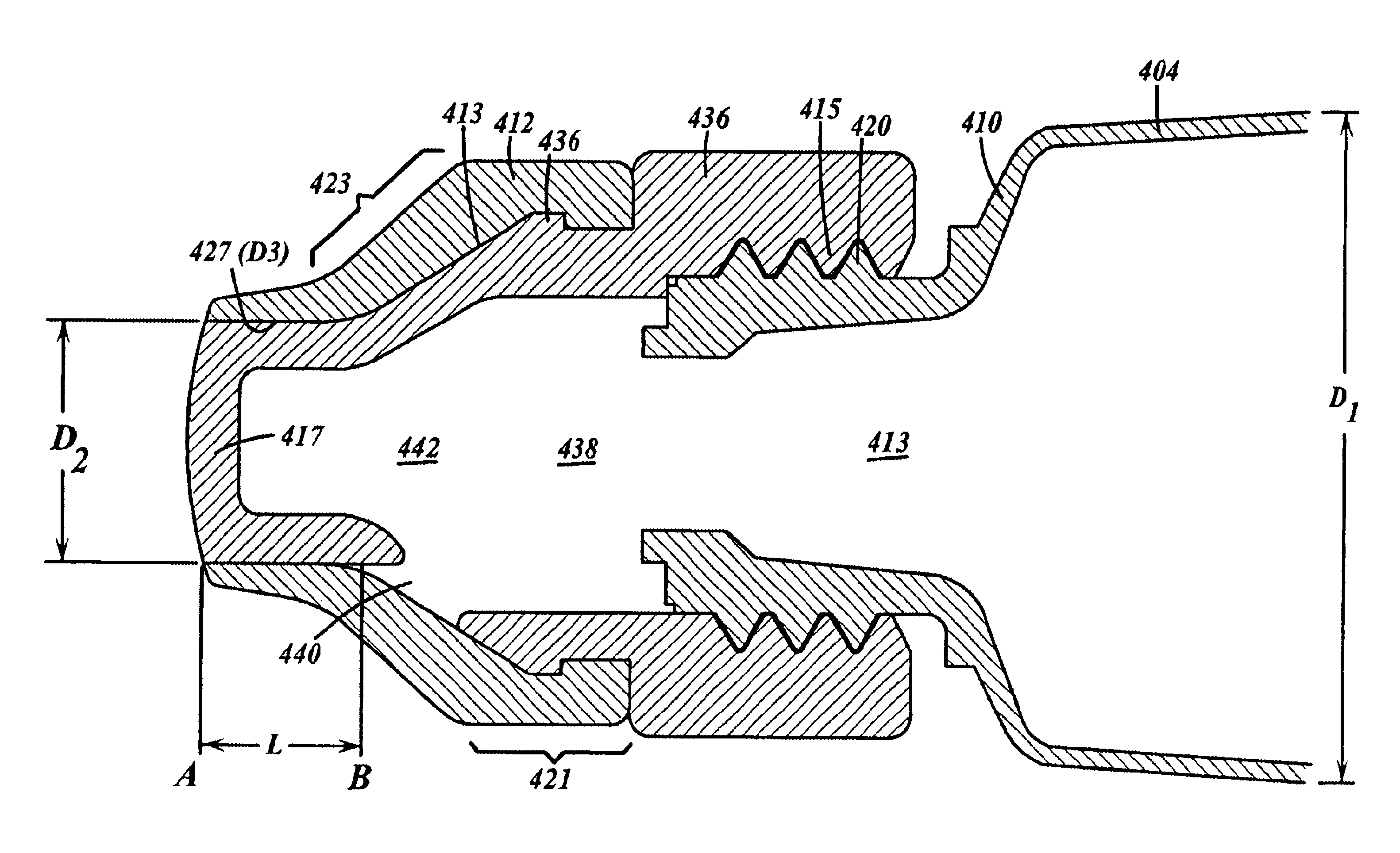 Container and valve assembly for storing and dispensing substances, and related method