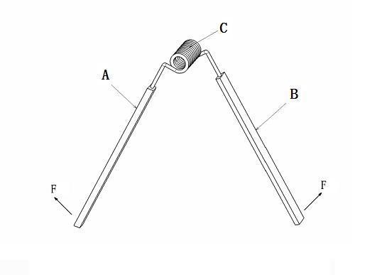 Clamp and method for quickly installing torsion spring