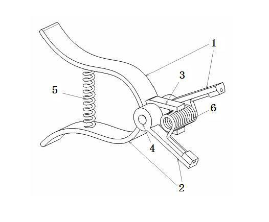 Clamp and method for quickly installing torsion spring