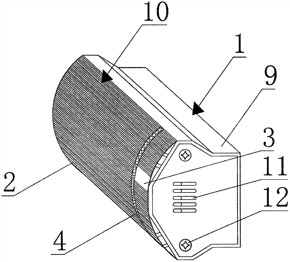 Curved surface high-temperature radiation type electric heater