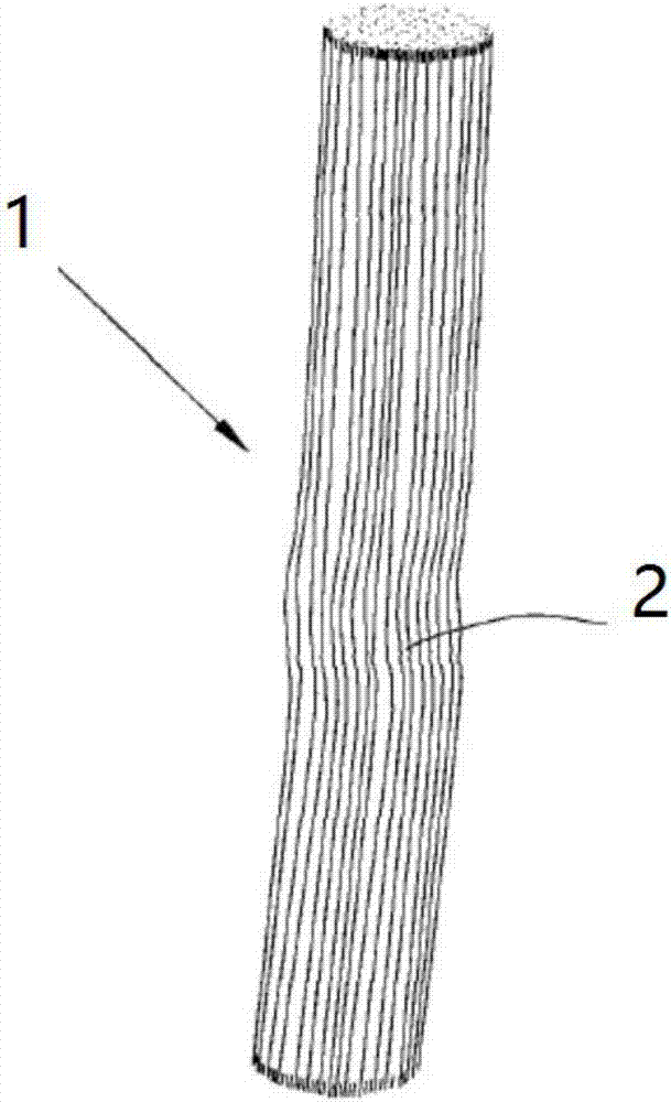 Multipurpose dual-layer hollow core composite multi-strand filament and manufacturing method and application thereof