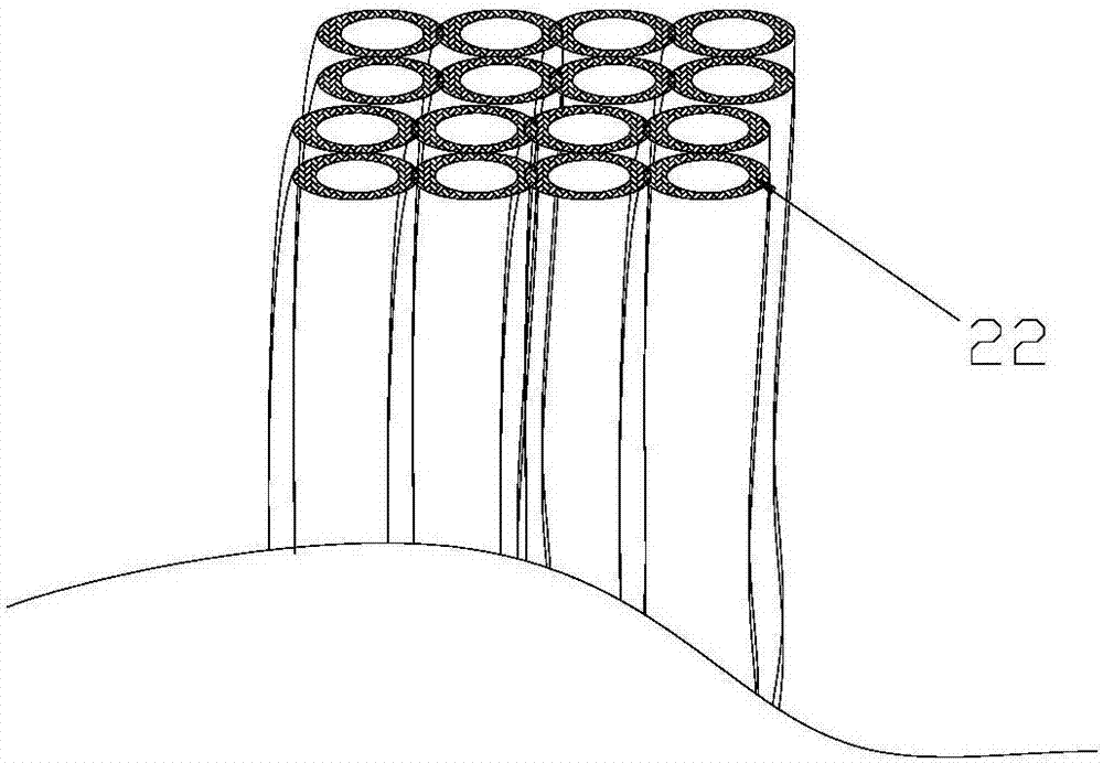 Multipurpose dual-layer hollow core composite multi-strand filament and manufacturing method and application thereof