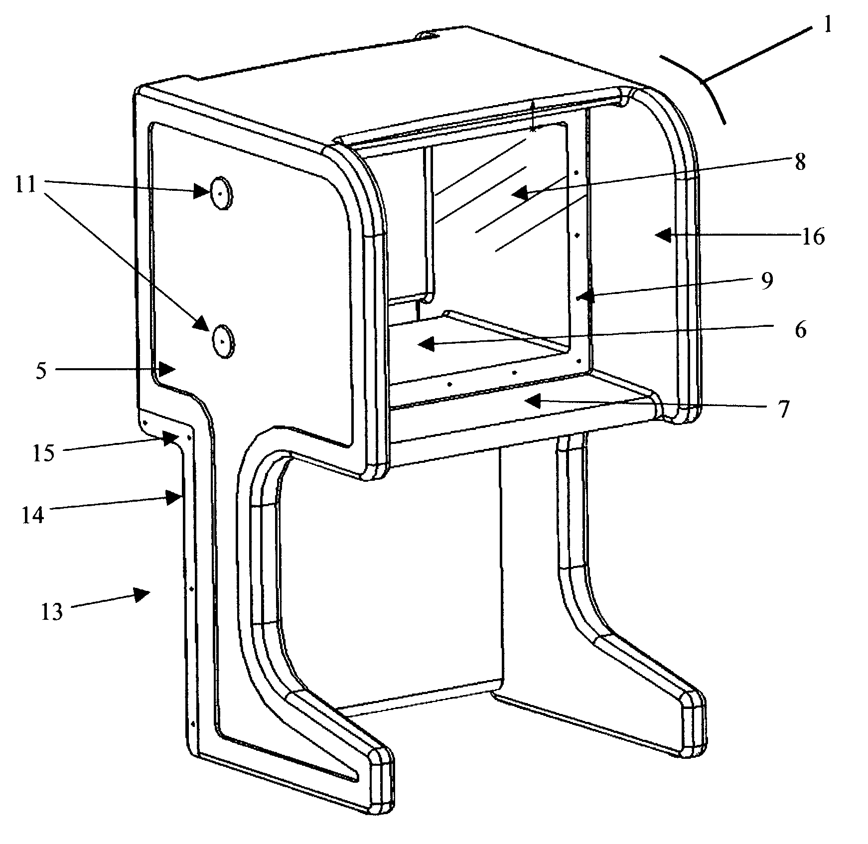 Videoconferencing carrel