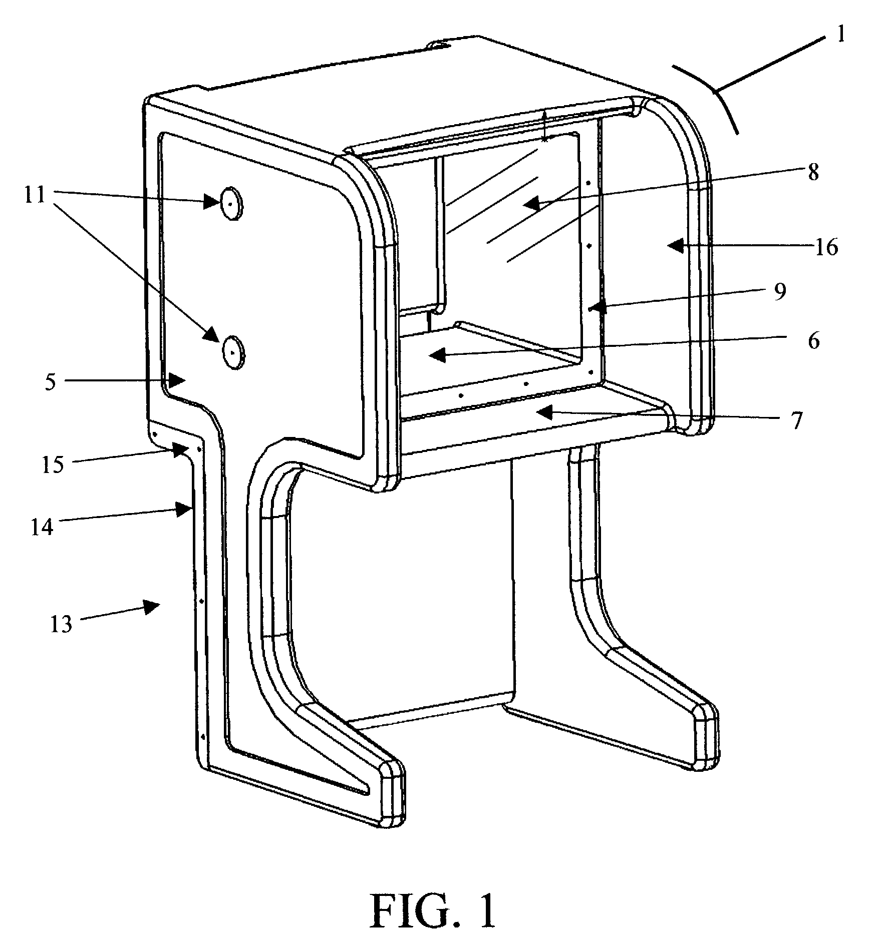 Videoconferencing carrel