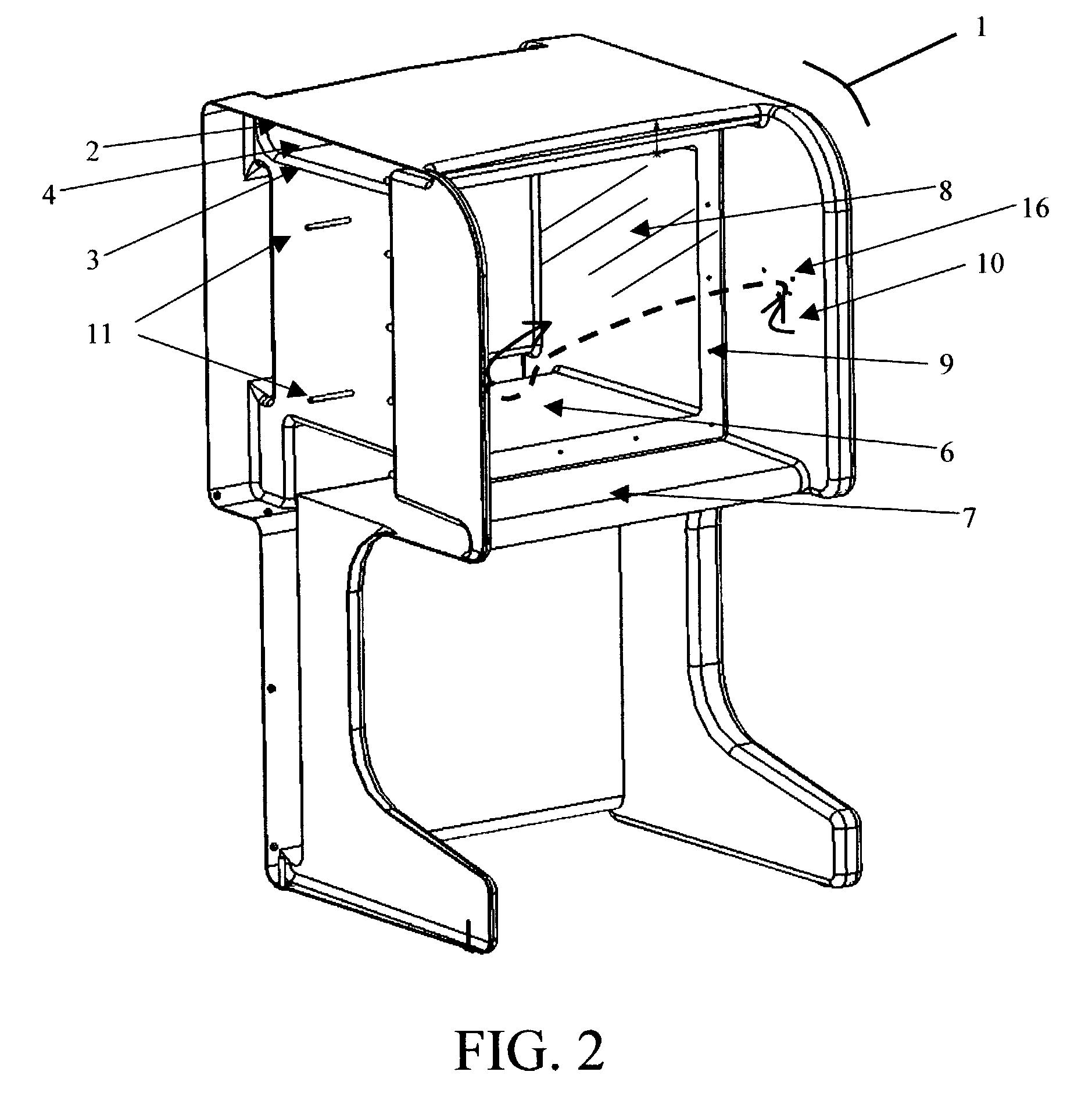 Videoconferencing carrel