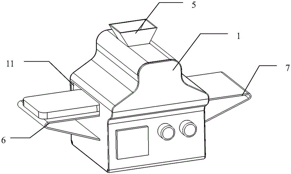 Toast sauce smearing machine