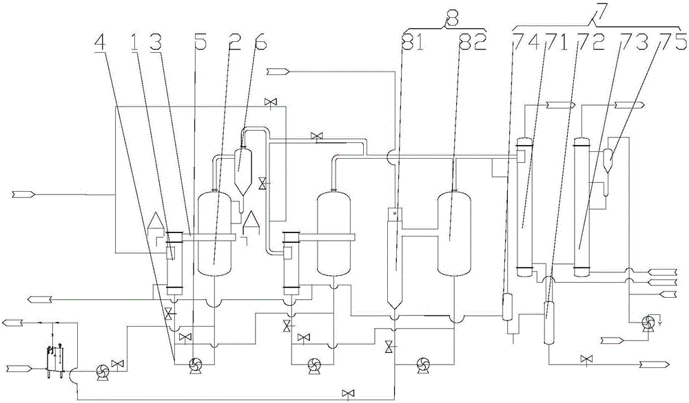 Material liquid concentration device and material liquid evaporator thereof