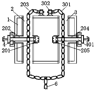 A rear trailer hook device for an airport trailer