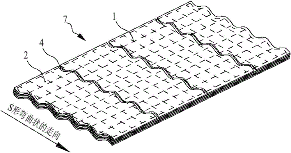 Laminar composite for dam body seepage prevention, dam body seepage prevention structure and construction method thereof