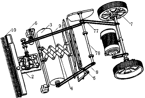 Stepping full-automatic weeding machine