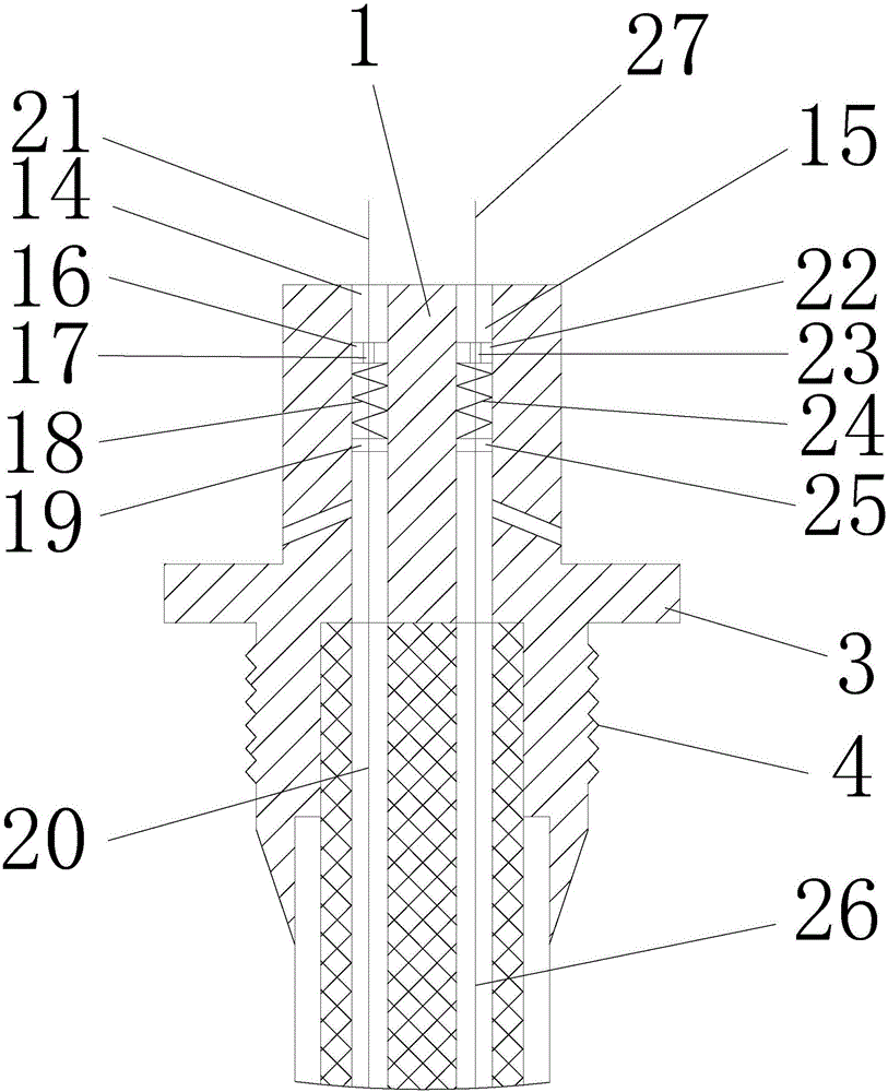 Plug-in vented temperature transducer