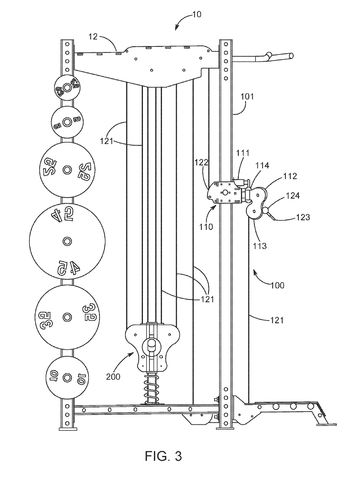 High-Low Pulley Rack System for Weight Machine