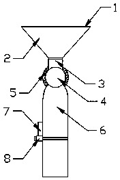 Honey dredging pipeline capable of preventing blockage in processing production of honey