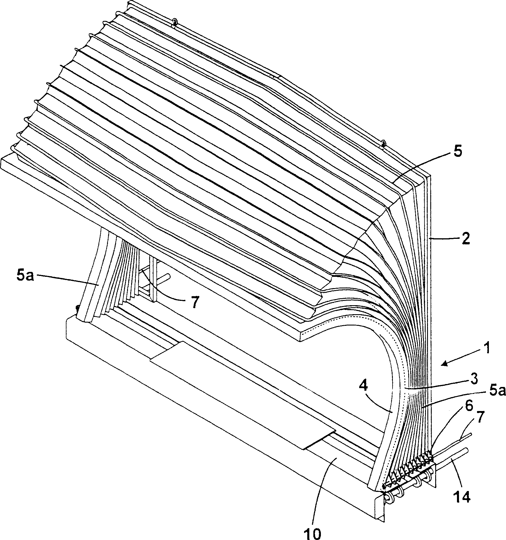 Aircraft boarding bridges and stairs or sealing device for the bridge