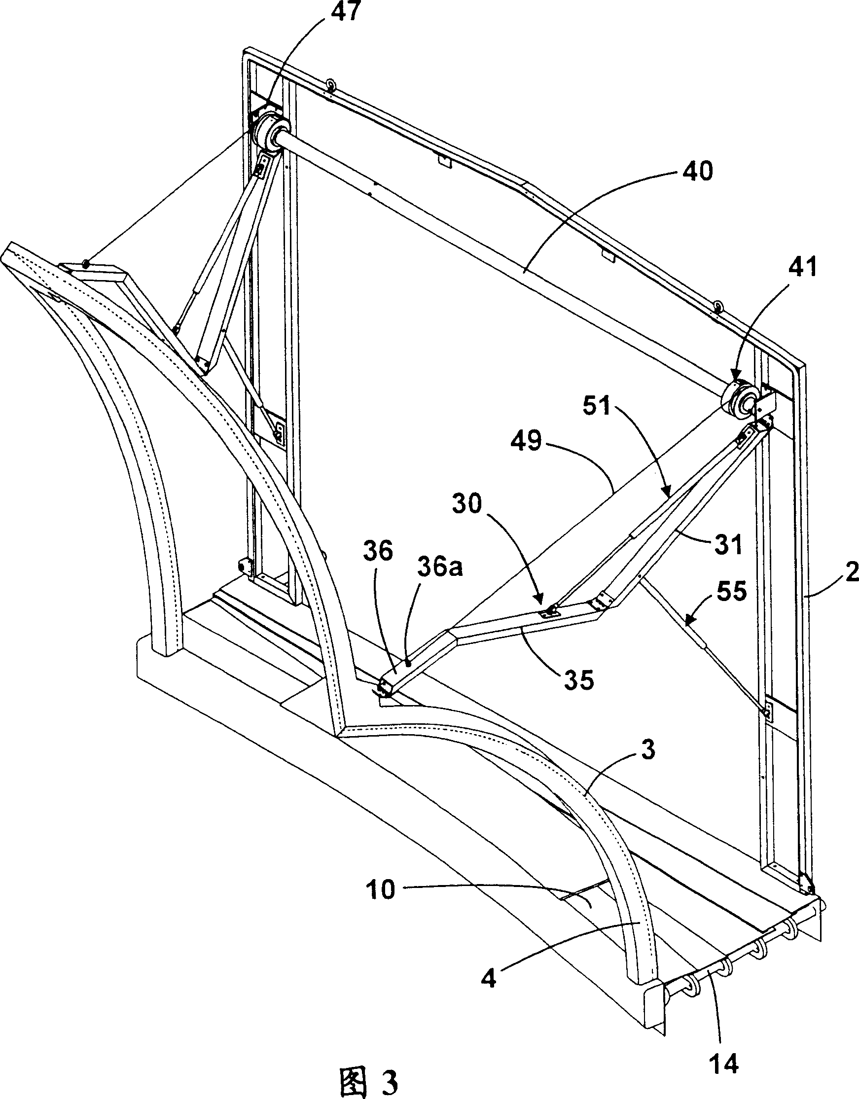 Aircraft boarding bridges and stairs or sealing device for the bridge