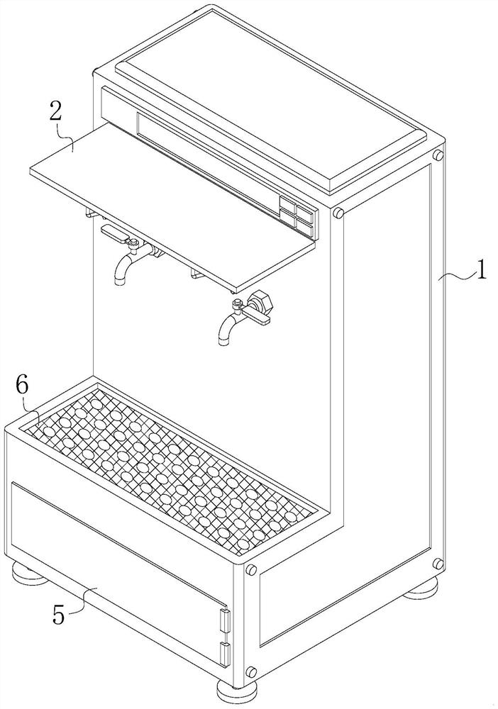 A water boiling machine with protective function for student dormitory buildings