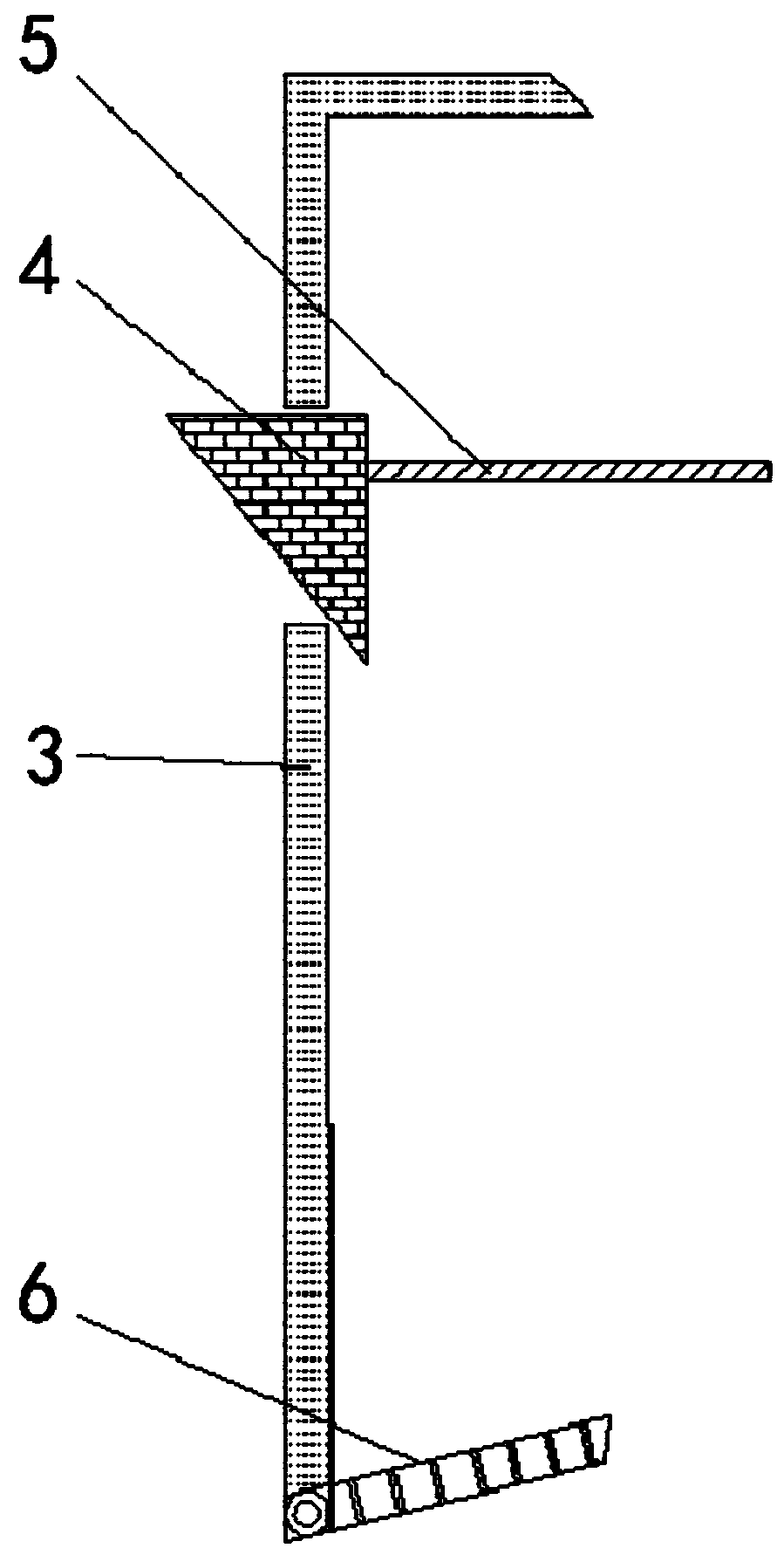 Saw dust collecting device for wood processing workshop