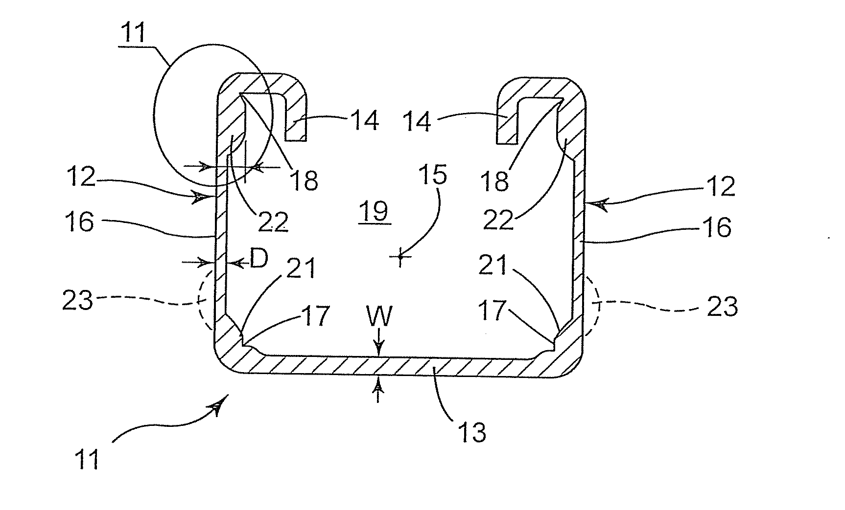 Profile and method of forming same