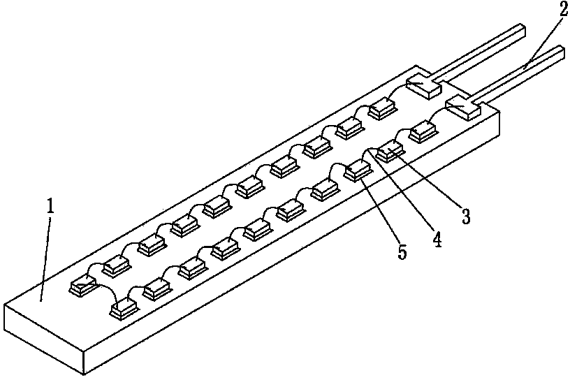 Packaging method of LED filament and LED filament