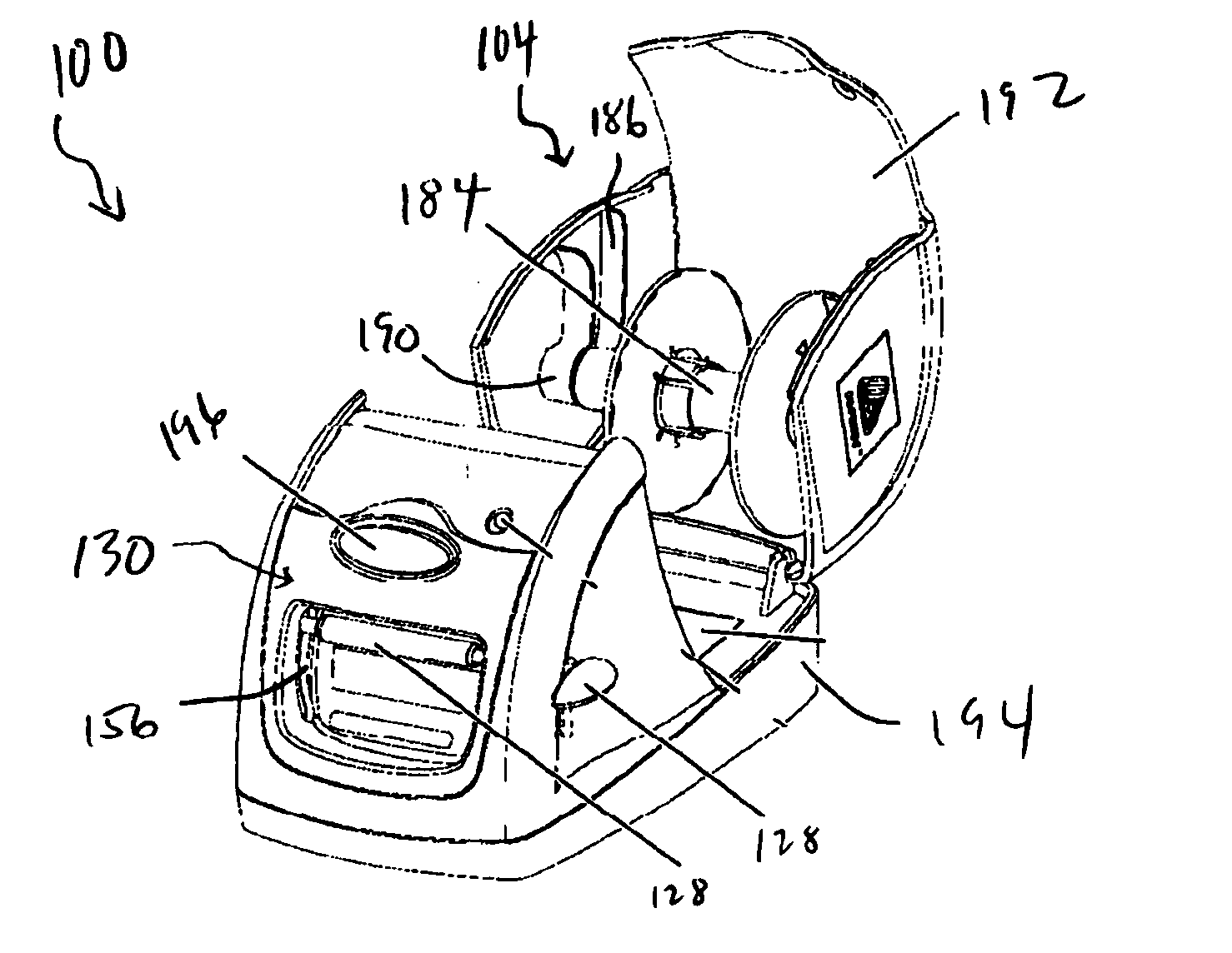 Label printer that dispenses labels in non-peel or automatic peel modes