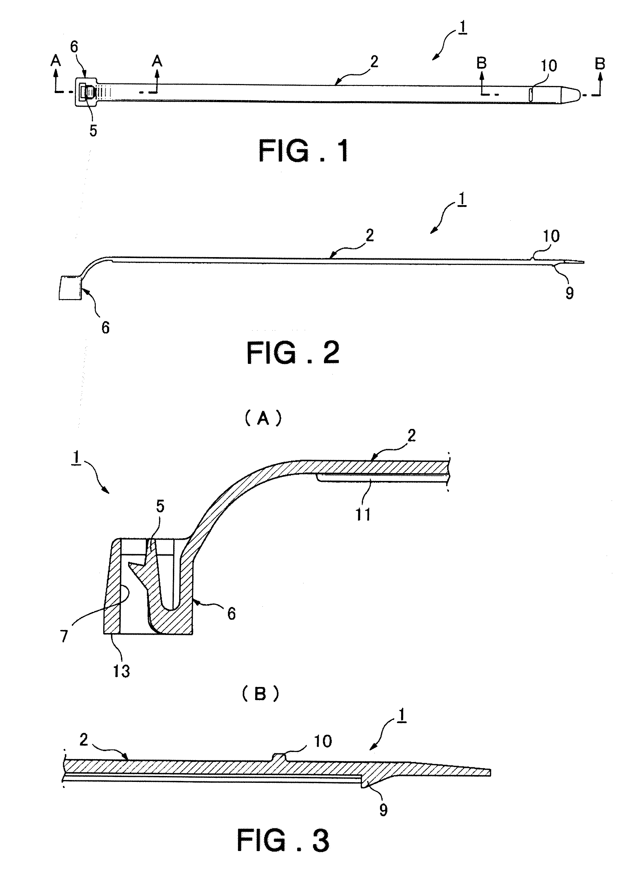 Band clamp for elongated member