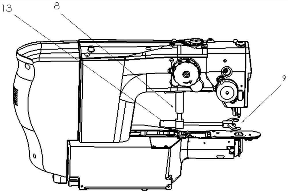 Button sewing machine with button automatic adjustment function