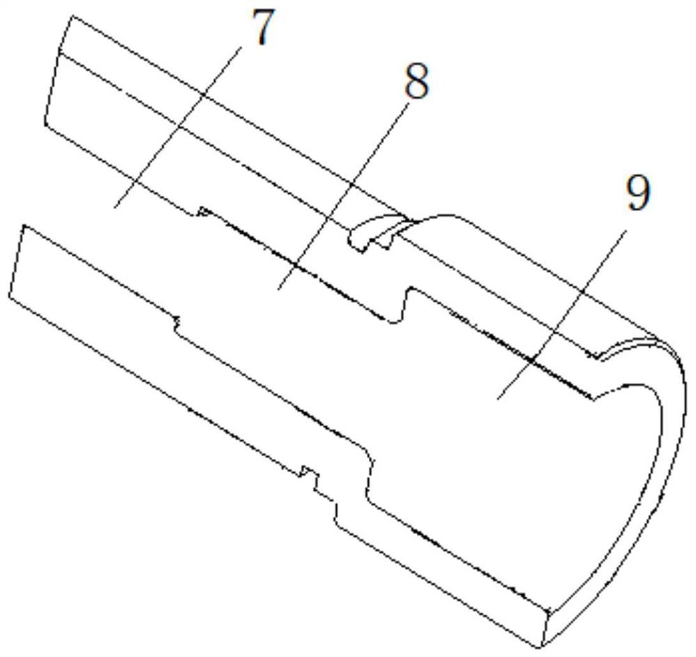 Drilling tool for arc-shaped machining surface of aero-engine part